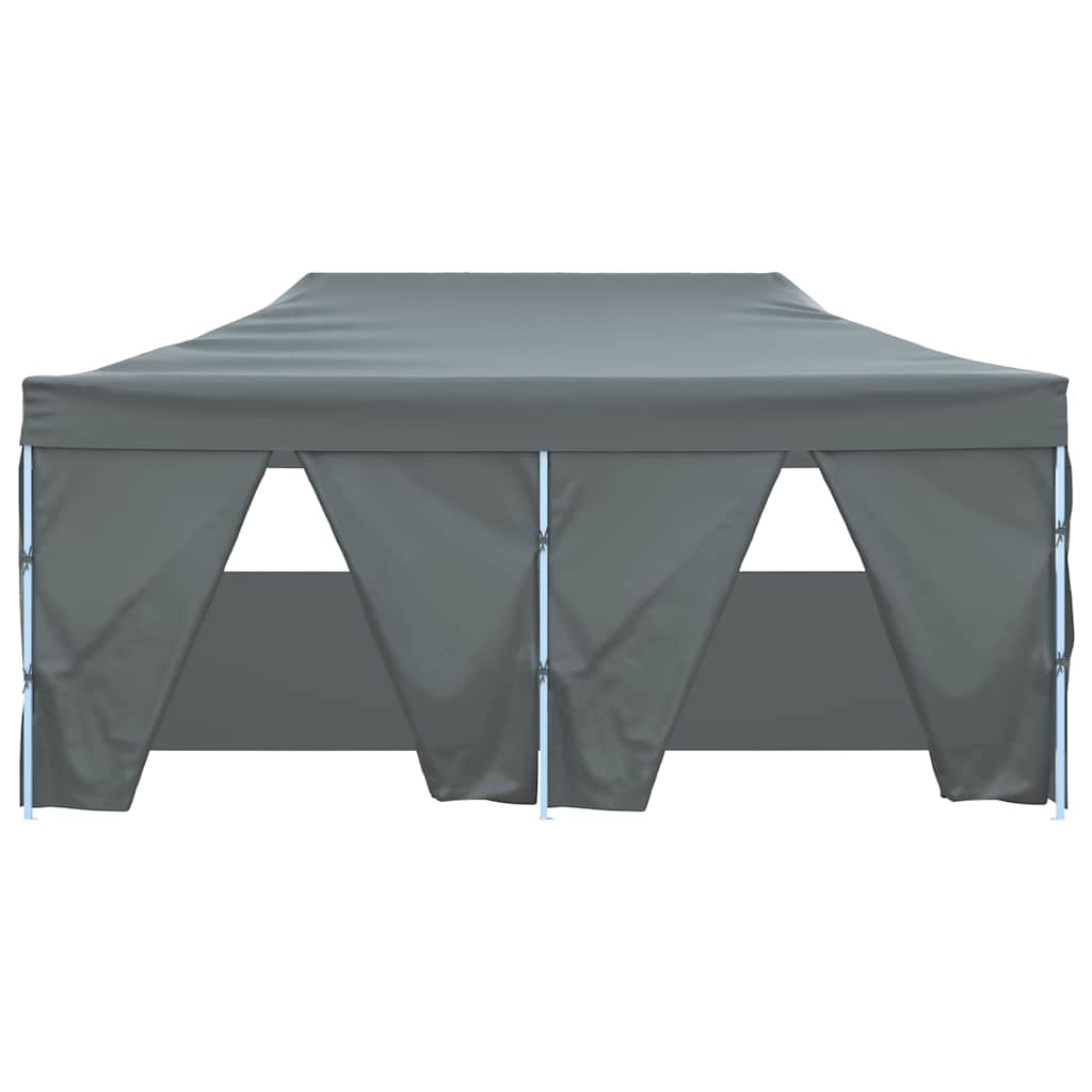 vidaXL Professional Folding Party Tent with 4 Sidewalls 3x6 m Steel Anthracite 3
