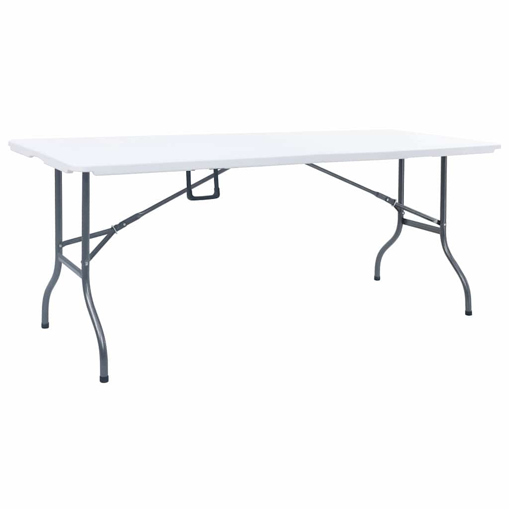 vidaXL Garden Dining Set | White and black | Steel with powder coat, HDPE 4