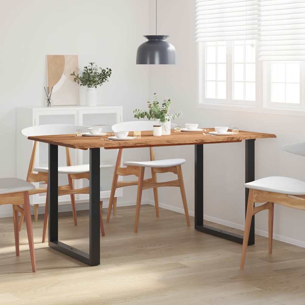 vidaXL Dining Table Solid Acacia Wood