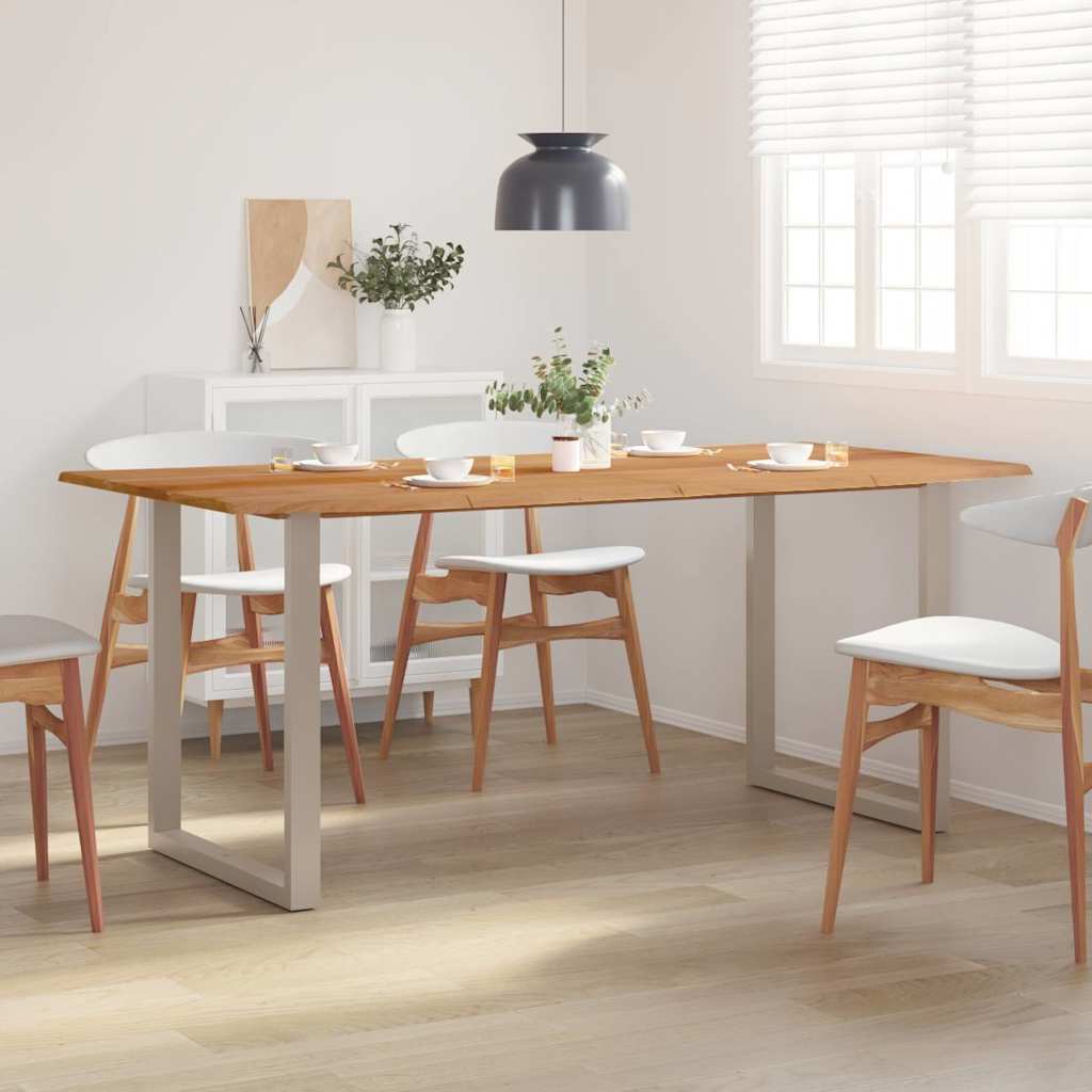 vidaXL Dining Table Solid Acacia Wood