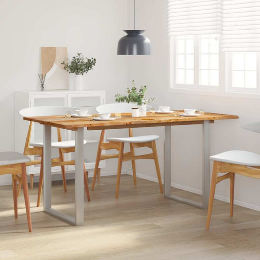 286477 vidaXL Dining Table 154x80x76 cm Solid Acacia Wood 1