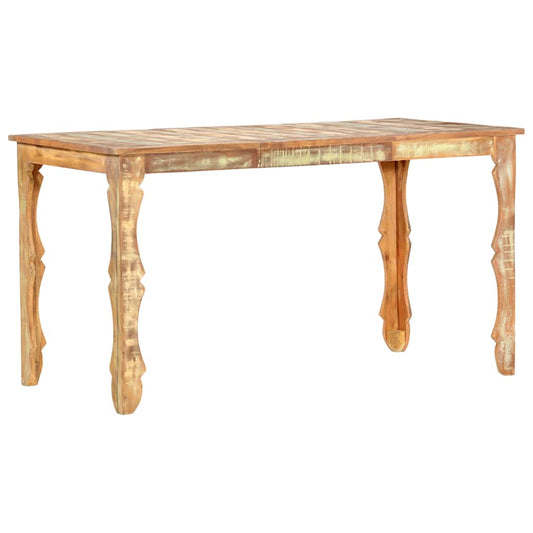 286489 vidaXL Dining Table 140x70x76 cm Solid Reclaimed Wood 1