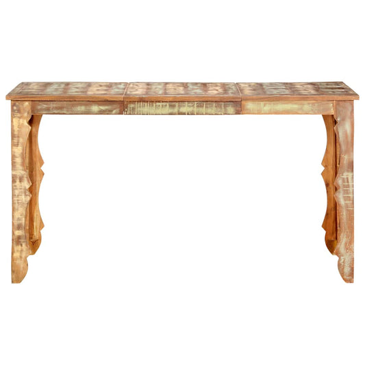 286489 vidaXL Dining Table 140x70x76 cm Solid Reclaimed Wood 2