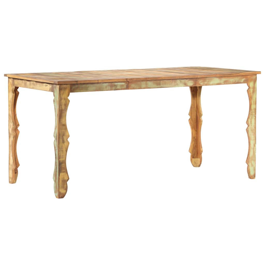 286490 vidaXL Dining Table 160x80x76 cm Solid Reclaimed Wood 1
