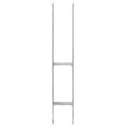 Fence Anchors Silver Galvanised Steel 9 x 6 x 60 cm