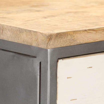 286535 vidaXL Drawer Cabinet 45x30x105 cm Solid Mango Wood 4