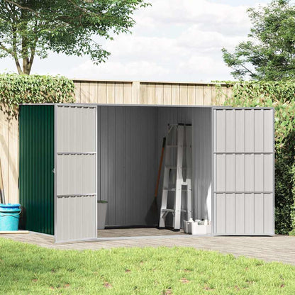 46253 vidaXL Garden Shed Green 195x198x159 cm Galvanised Steel 3