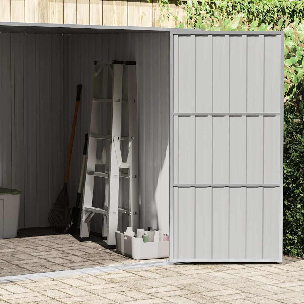 46253 vidaXL Garden Shed Green 195x198x159 cm Galvanised Steel 4