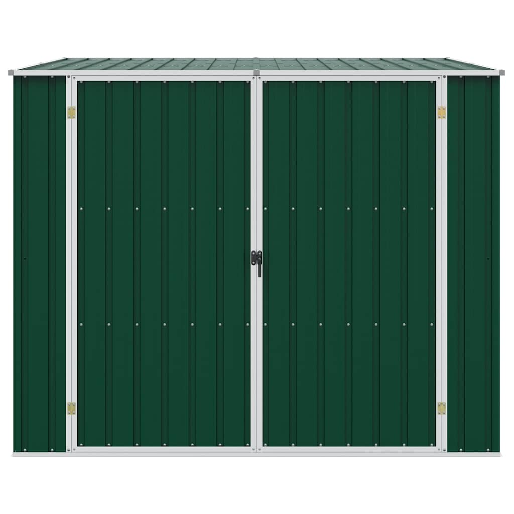 46253 vidaXL Garden Shed Green 195x198x159 cm Galvanised Steel 5