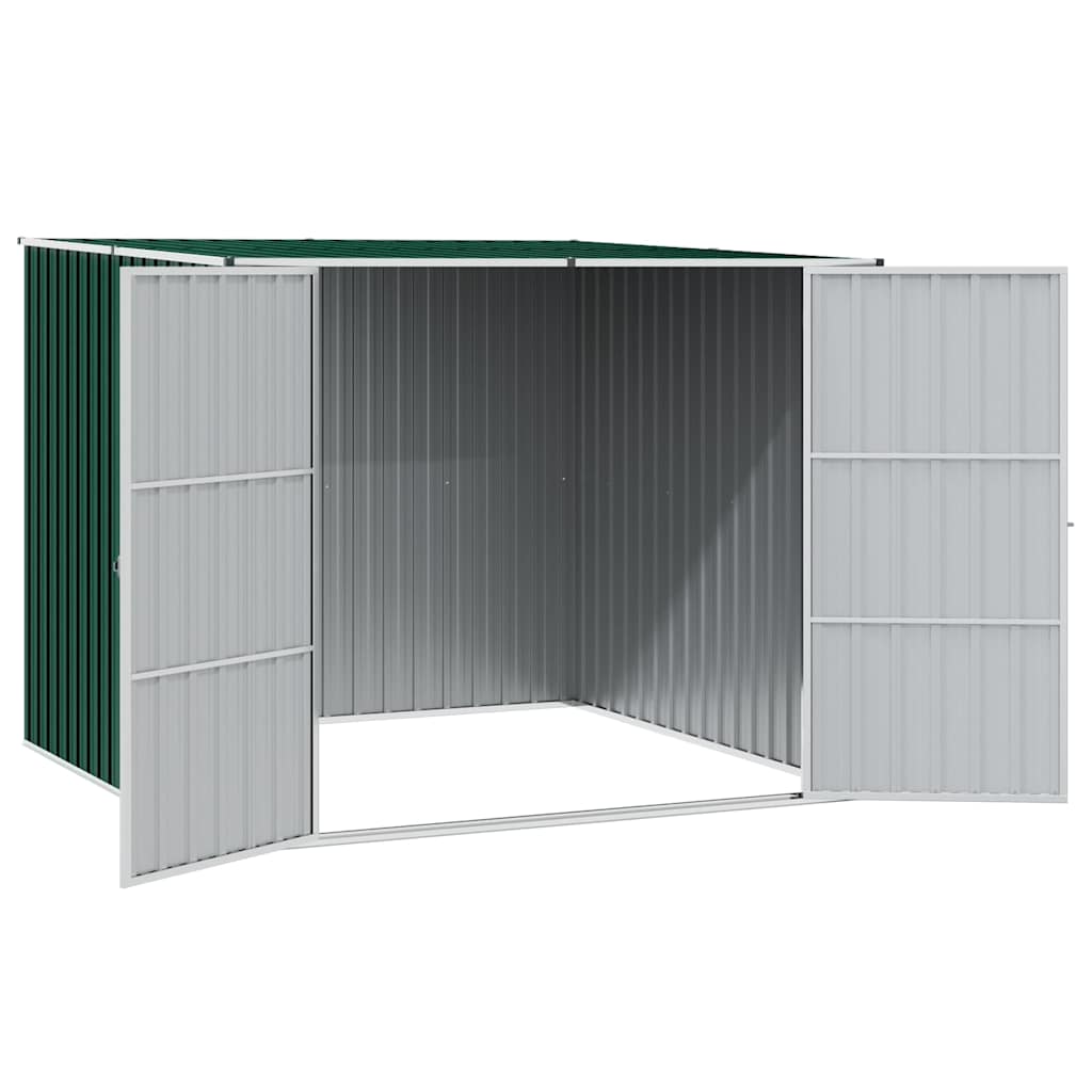 46253 vidaXL Garden Shed Green 195x198x159 cm Galvanised Steel 6