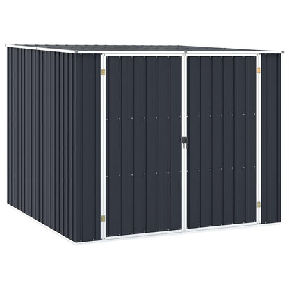 46255 vidaXL Garden Shed Anthracite 195x198x159 cm Galvanised Steel 2