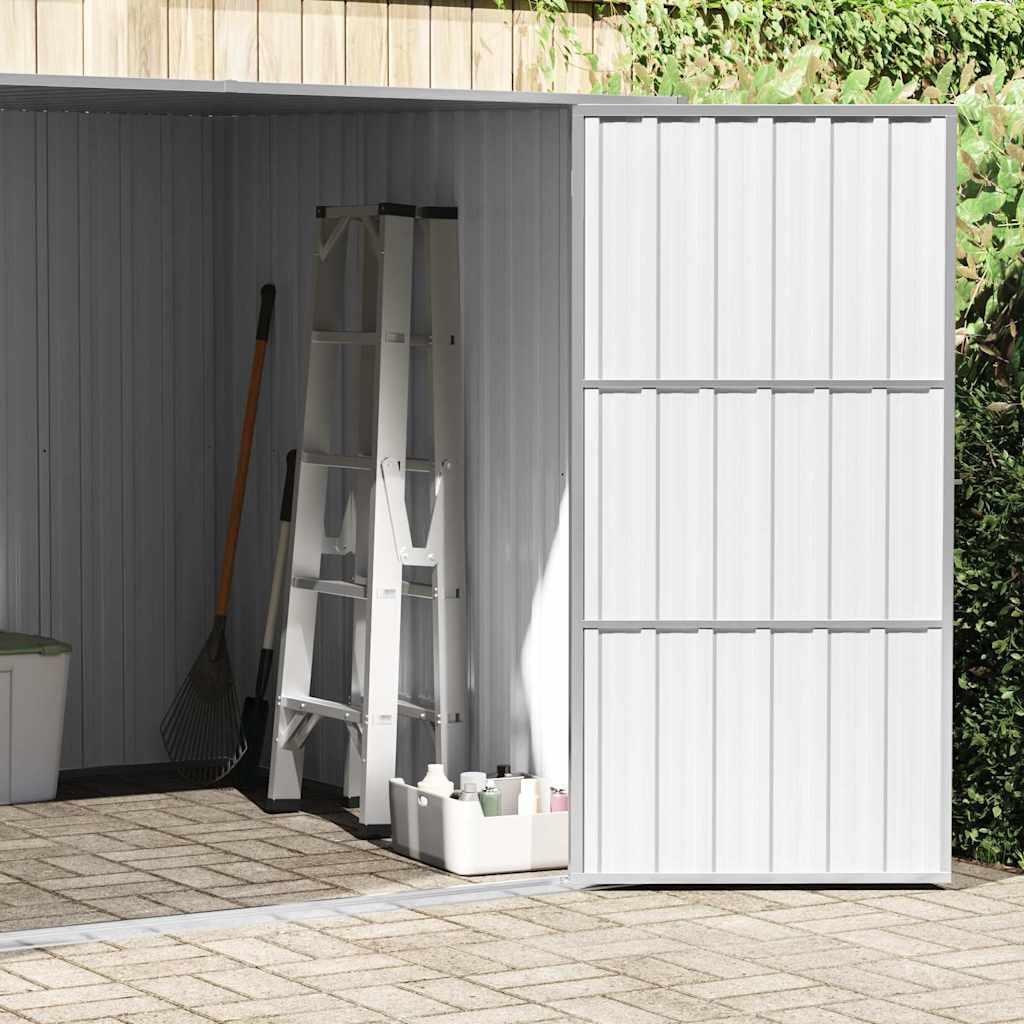 46255 vidaXL Garden Shed Anthracite 195x198x159 cm Galvanised Steel 4
