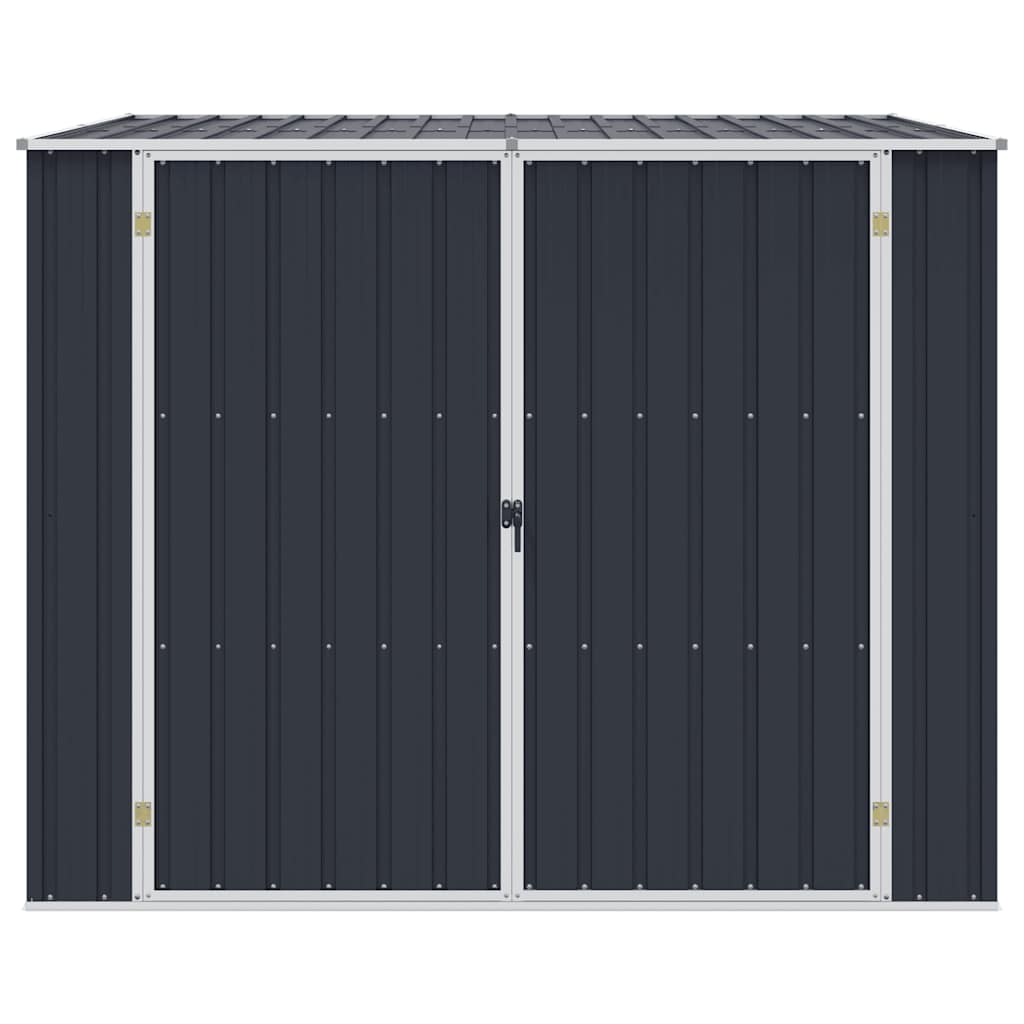 46255 vidaXL Garden Shed Anthracite 195x198x159 cm Galvanised Steel 5
