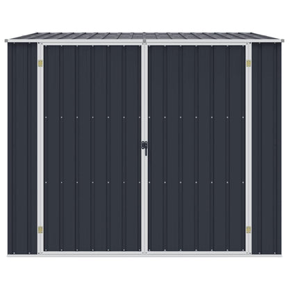 46255 vidaXL Garden Shed Anthracite 195x198x159 cm Galvanised Steel 5