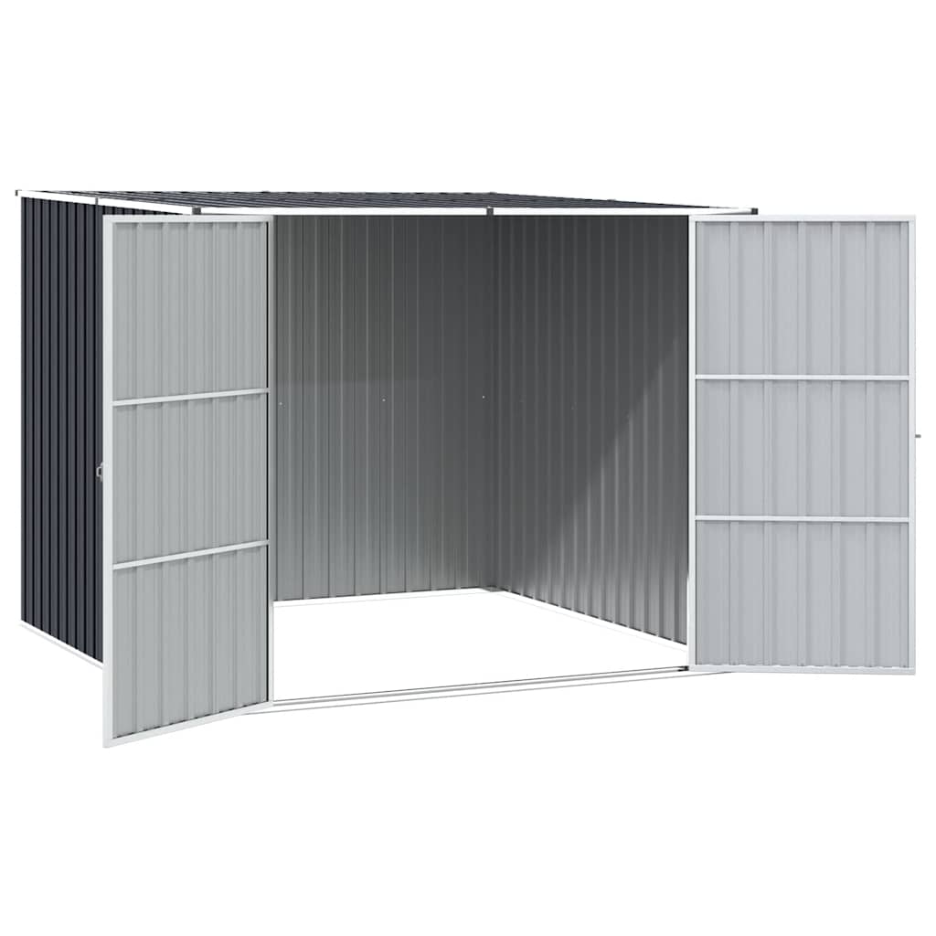 46255 vidaXL Garden Shed Anthracite 195x198x159 cm Galvanised Steel 6