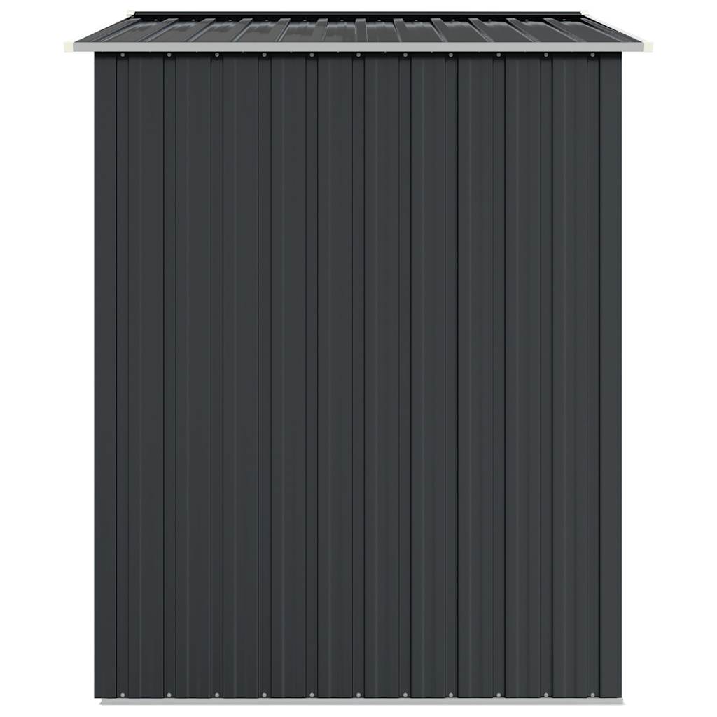 vidaXL Garden Shed Anthracite 205x129x183 cm Galvanised Steel 5