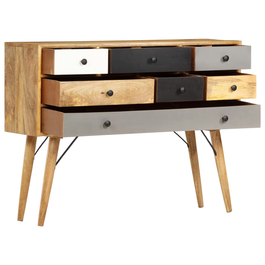 vidaXL Sideboard | Multicolour | Solid Mango Wood | Medium | Sideboard 2