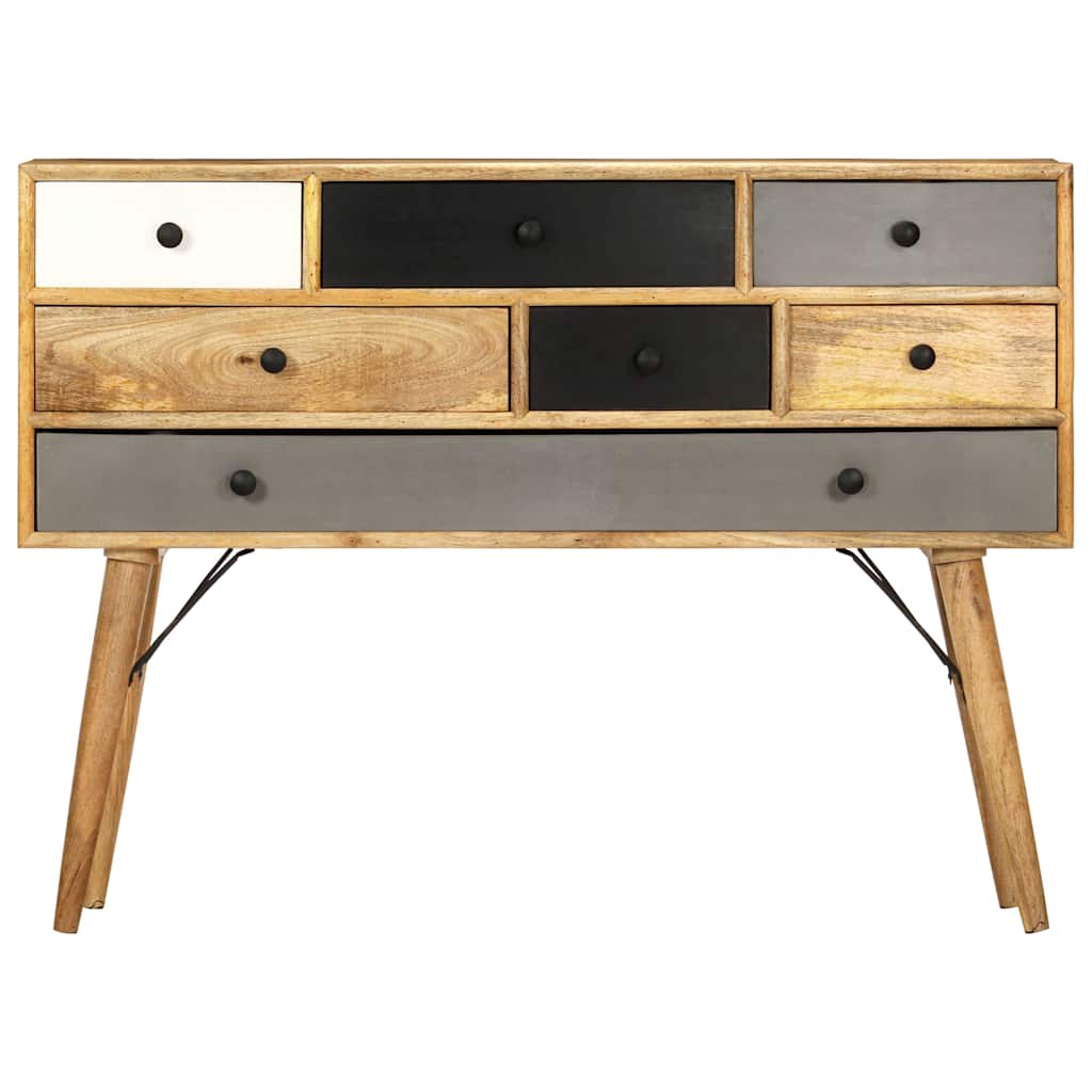 vidaXL Sideboard | Multicolour | Solid Mango Wood | Medium | Sideboard 3