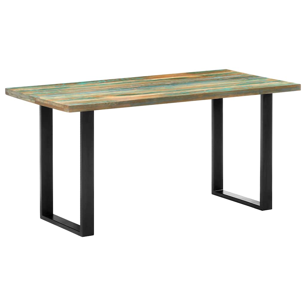 vidaXL Dining Table 160x80x75 cm Solid Reclaimed Wood 1