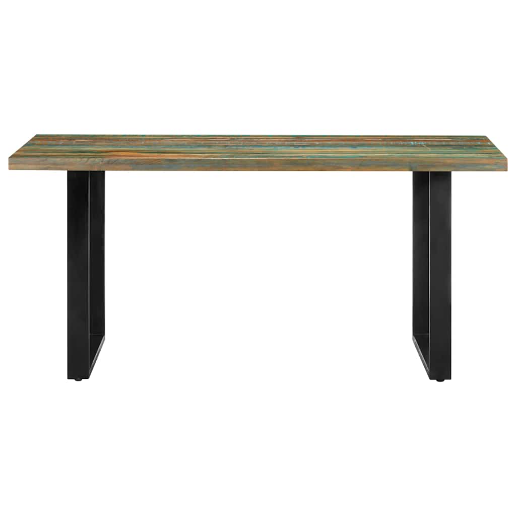 vidaXL Dining Table 160x80x75 cm Solid Reclaimed Wood 2