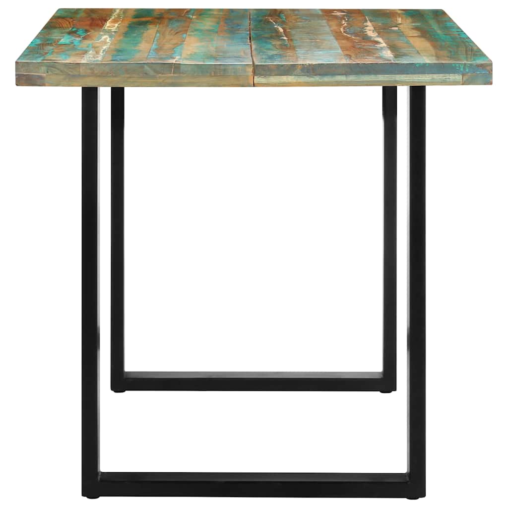 vidaXL Dining Table 160x80x75 cm Solid Reclaimed Wood 3