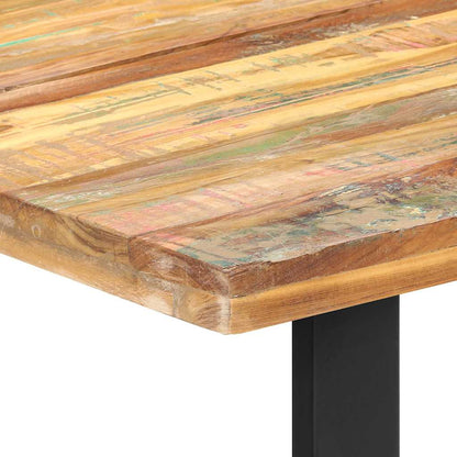 vidaXL Dining Table 160x80x75 cm Solid Reclaimed Wood 4