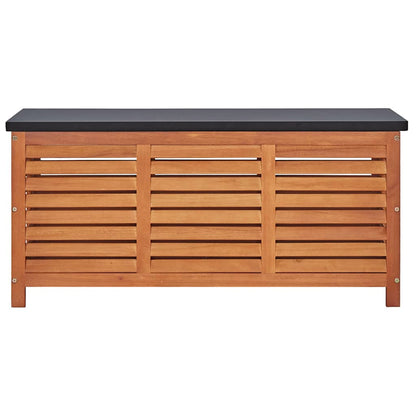 Garden Storage Box Solid Wood Eucalyptus 117 cm 50 cm 55 cm