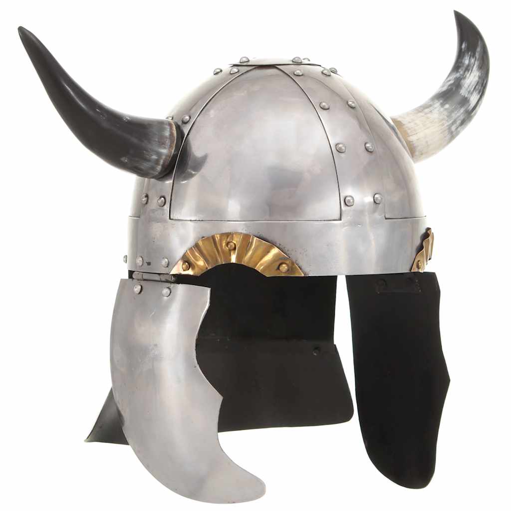 Medieval Knight Helmet Antique Replica LARP Silver Steel Model 21