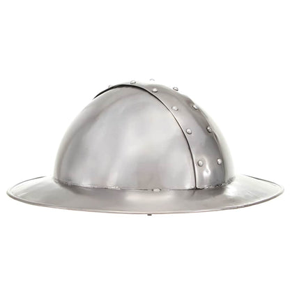 Medieval Knight Helmet Antique Replica LARP Silver Steel Model 11