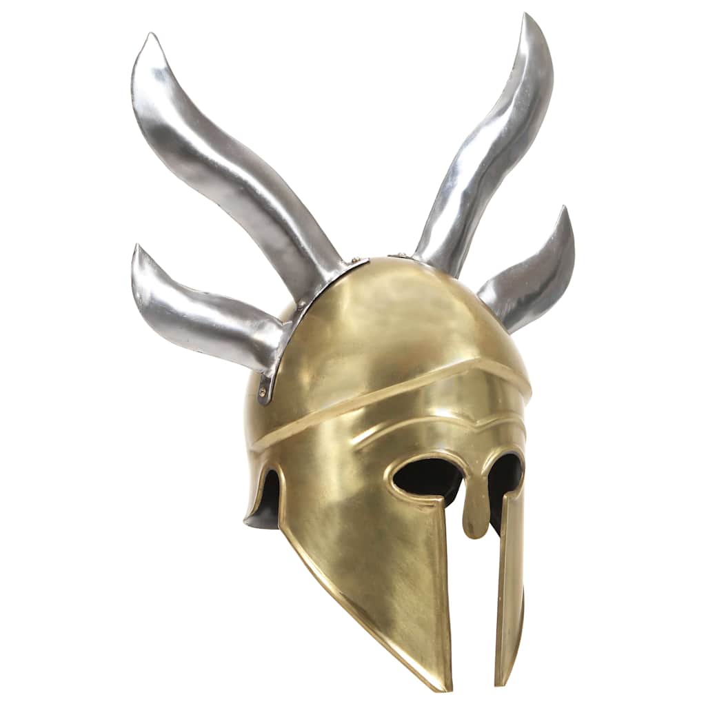 Medieval Knight Helmet Antique Replica LARP Silver Steel Model 4