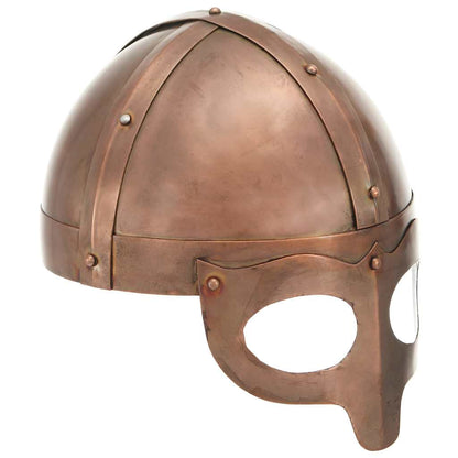 Medieval Knight Helmet Antique Replica LARP Silver Steel Model 17