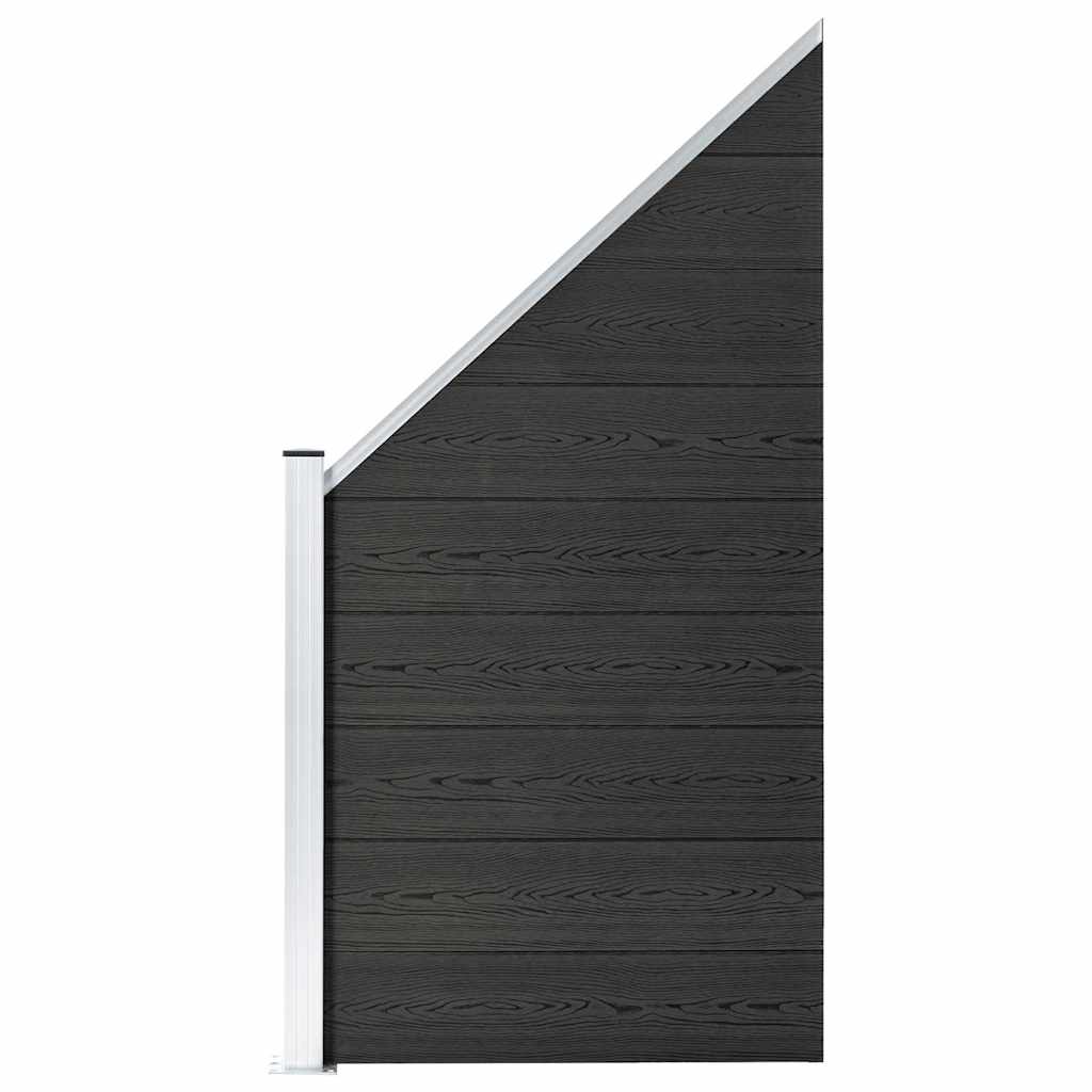 vidaXL WPC Fence Set 273x186 cm Grey