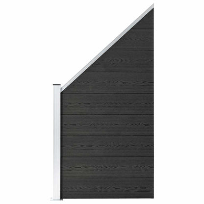 vidaXL WPC Fence Set 273x186 cm Grey