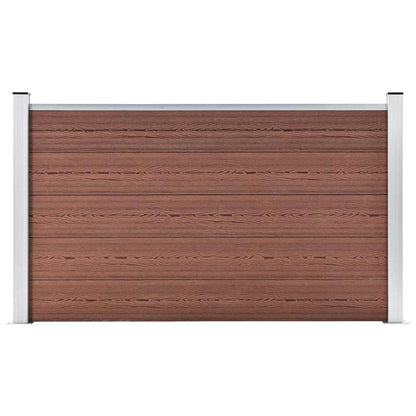 vidaXL Garden Fence WPC 180x105 cm Brown 1