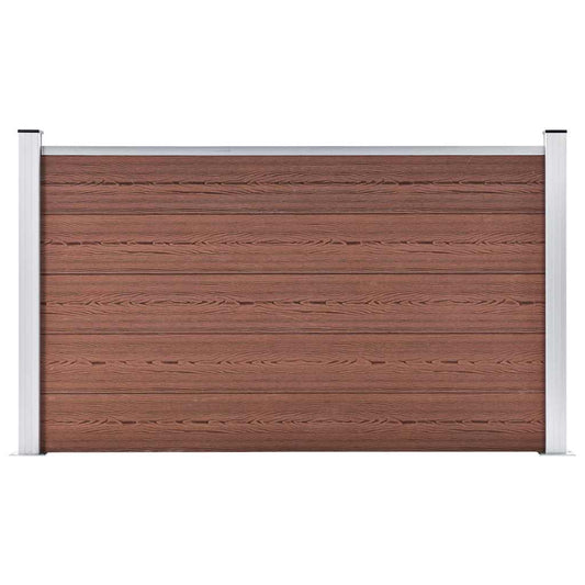 vidaXL Garden Fence WPC 180x105 cm Brown 1
