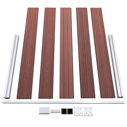 vidaXL Garden Fence WPC 180x105 cm Brown 6