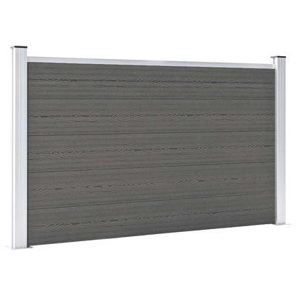 vidaXL Garden Fence WPC 180x105 cm Grey 1