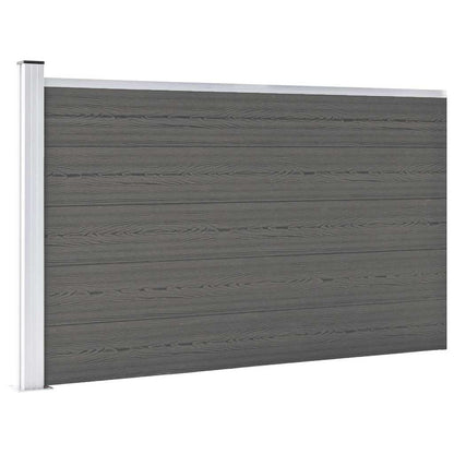 vidaXL Garden Fence WPC 353x106 cm Grey