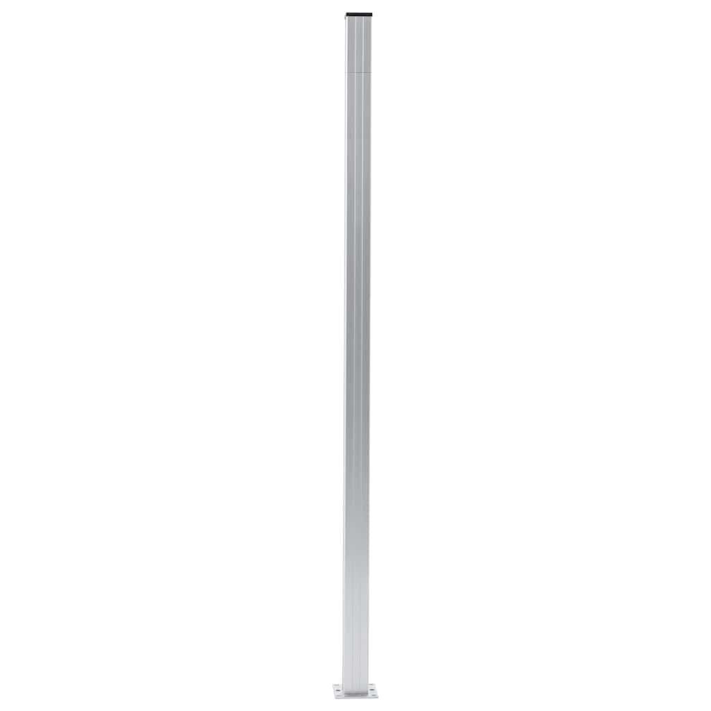 49077 vidaXL Fence Posts 3 pcs Aluminium 185 cm 2