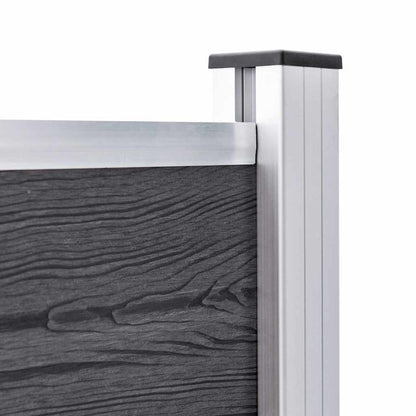 49077 vidaXL Fence Posts 3 pcs Aluminium 185 cm 4