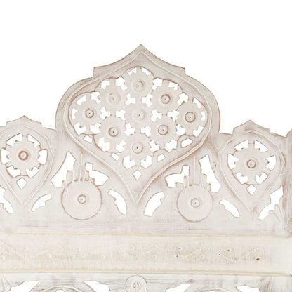 vidaXL Hand carved 5-Panel Room Divider White 200x165 cm 4
