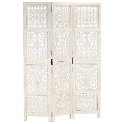 vidaXL Hand Carved 5-Panel Room Divider 200x165 cm