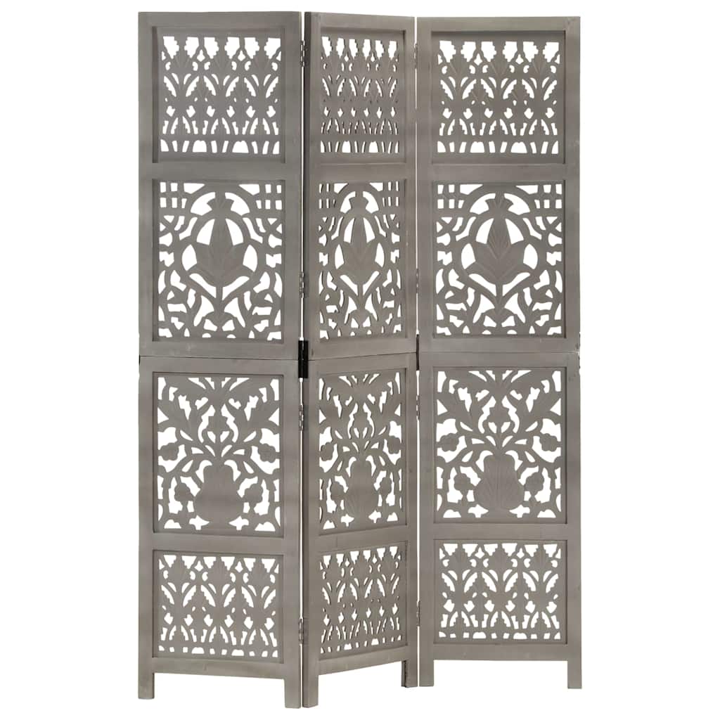 vidaXL Hand Carved 5-Panel Room Divider 200x165 cm