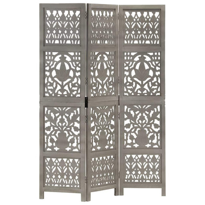 vidaXL Hand Carved 5-Panel Room Divider 200x165 cm