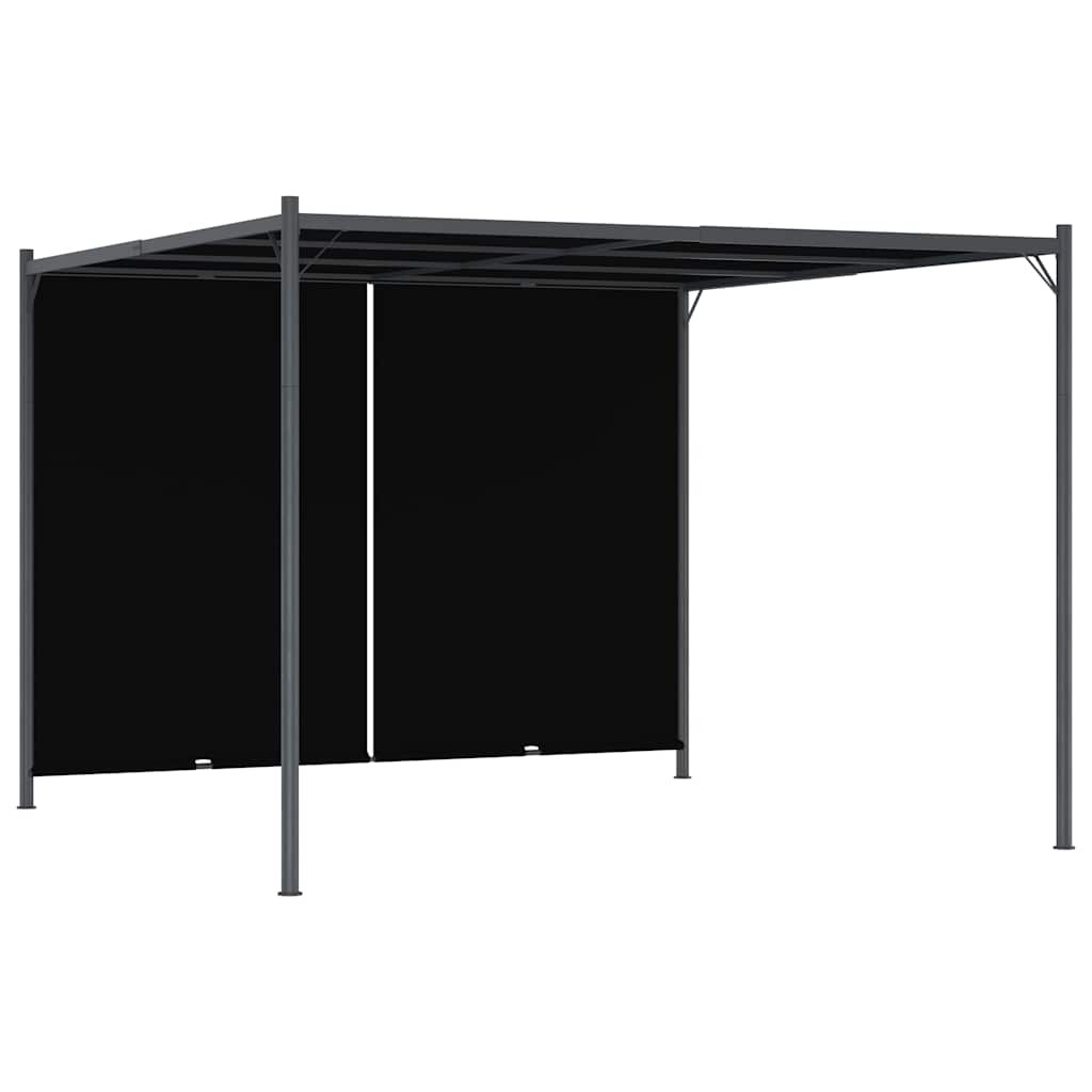 vidaXL Garden Pergola with Retractable Roof 3x3 m Anthracite 1