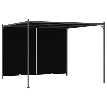 vidaXL Garden Pergola with Retractable Roof 3x3 m Anthracite 1