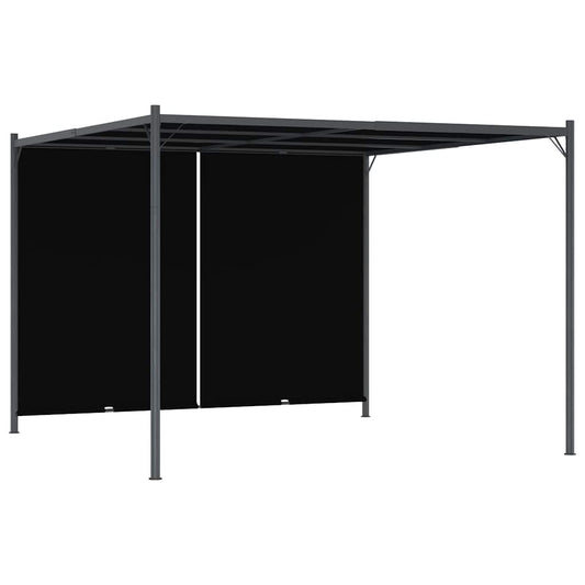 Pergola with Adjustable Roof 3x3 m Steel Anthracite