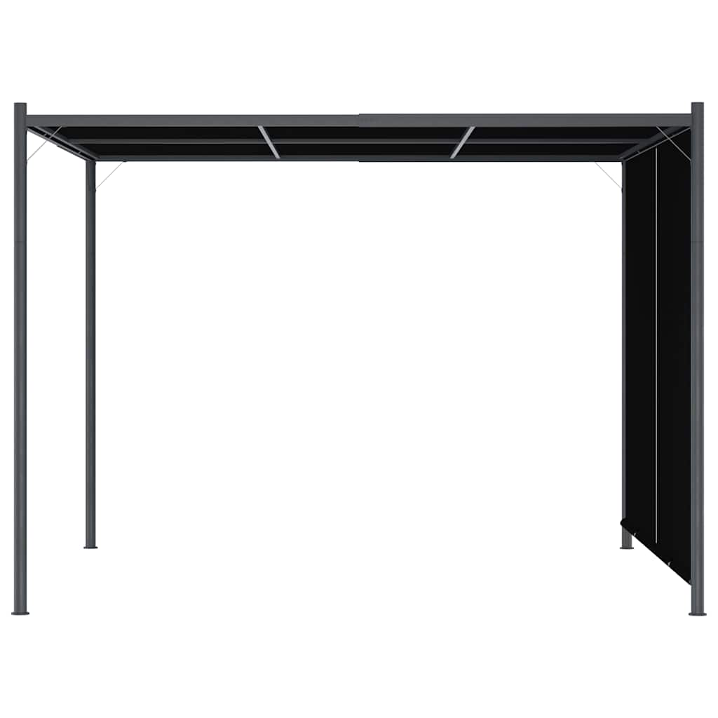 vidaXL Garden Pergola with Retractable Roof 3x3 m Anthracite 3