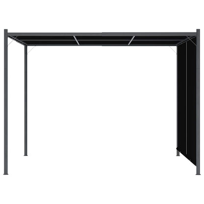 vidaXL Garden Pergola with Retractable Roof 3x3 m Anthracite 3