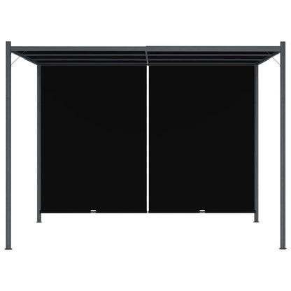 vidaXL Garden Pergola with Retractable Roof 3x3 m Anthracite 2